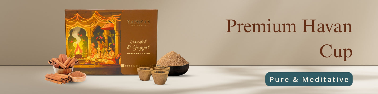 Natural Havan Cups Banner