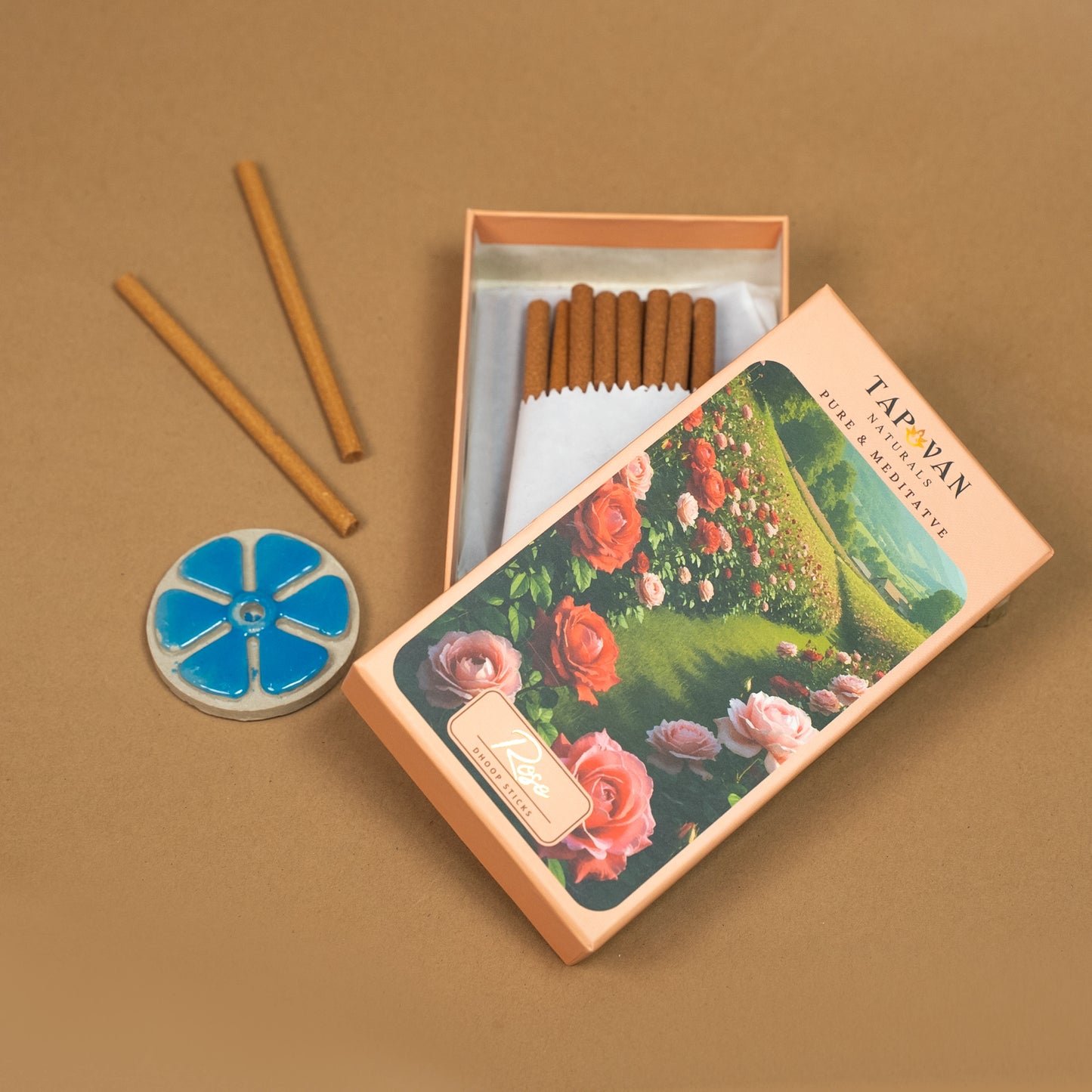 Blissful Rose Luxury Bambooless Dhoop Sticks, Yoga and care
