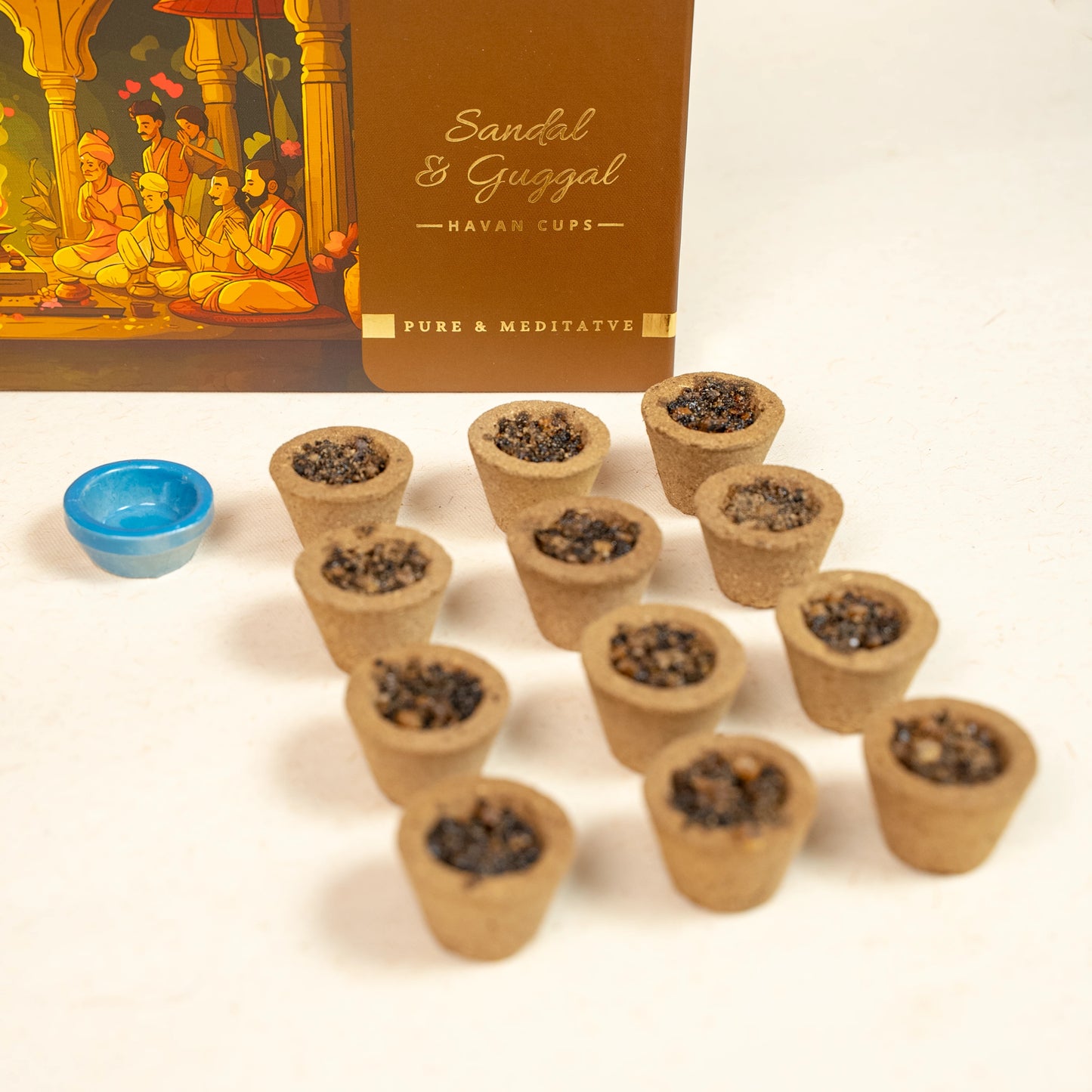 Sandal & Guggal Havan Cups, Pure aroma and spirituality