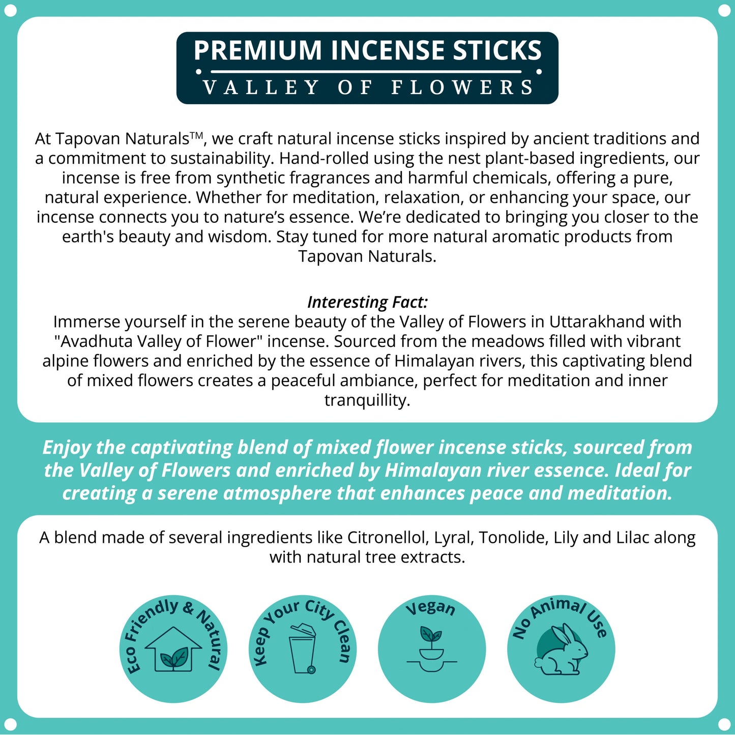 Floral Incense Sticks