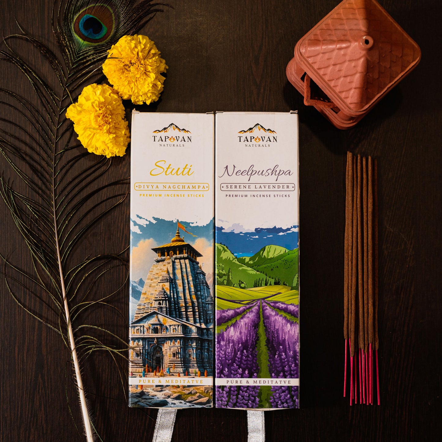 Lavender Nagchampa Incense Sticks Pack