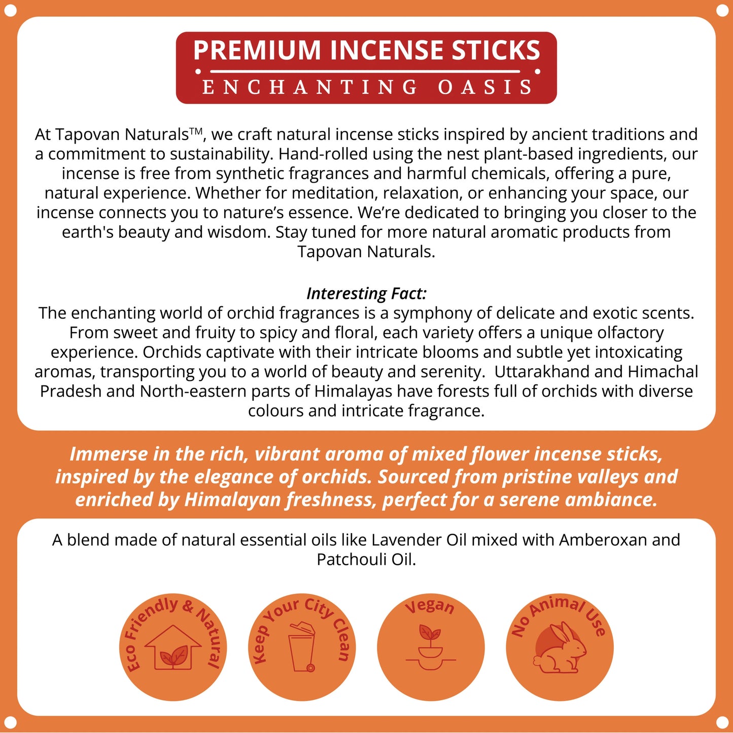 Oasis Flora Incense Sticks in India