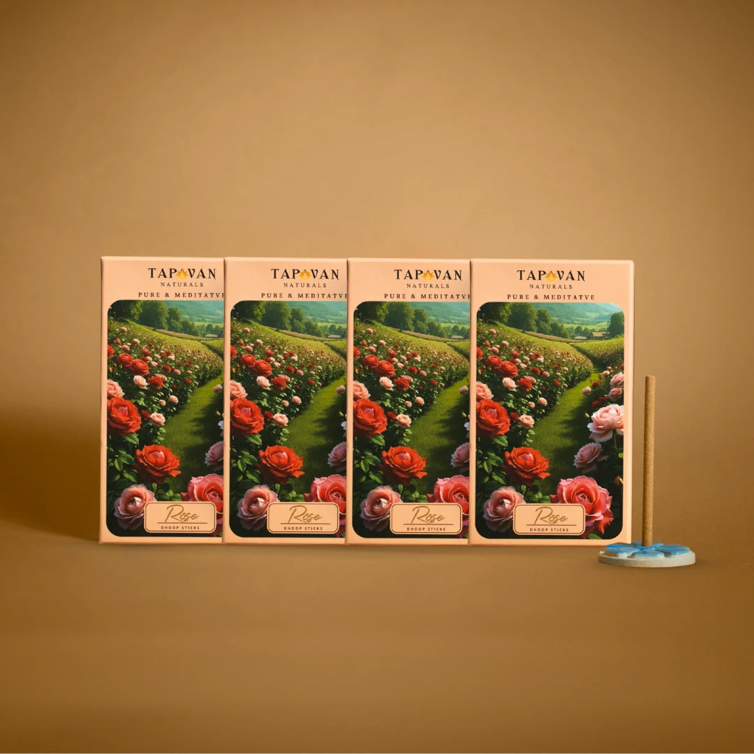 Blissful Rose Luxury Bambooless Dhoop Sticks, Yoga and care