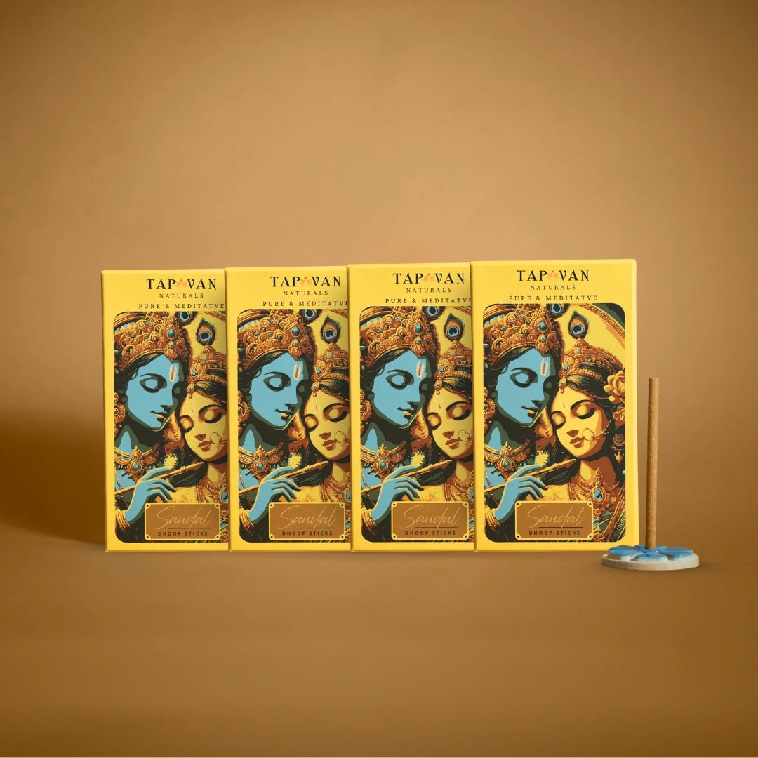 Pure Sandal Luxury Bambooless Dhoop Sticks, Deep meditation