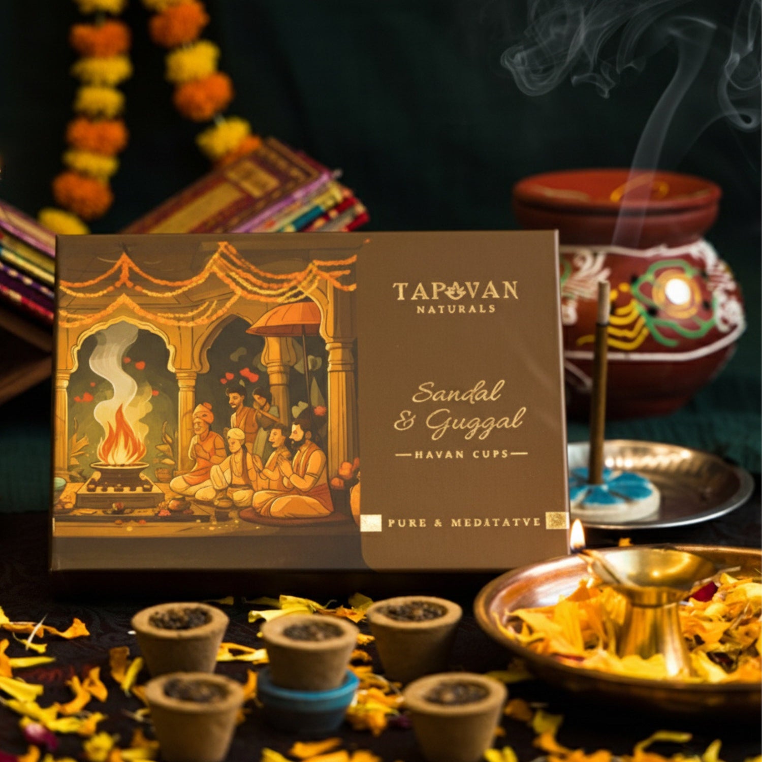 Natural Sambrani Havan Cups