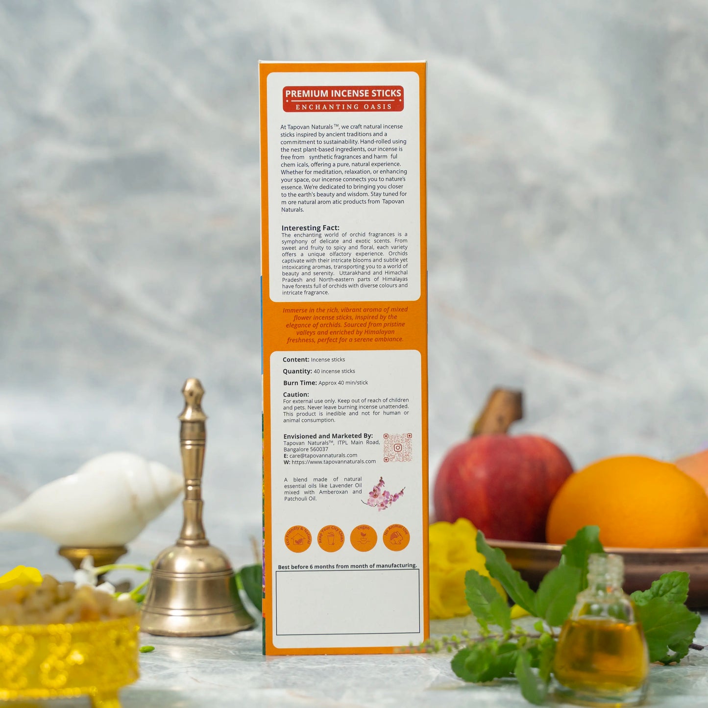 LUXURY FLORAL AND MUSK - ENCHANTING OASIS & UPASANA (80 Sticks, Pack of 2)