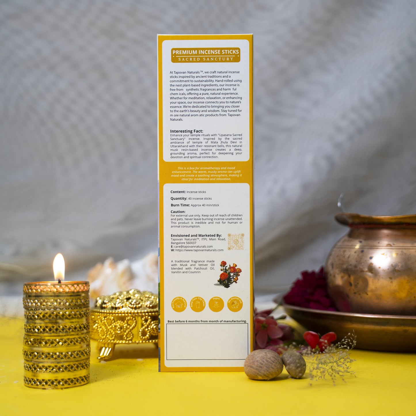 LUXURY FLORAL AND MUSK - ENCHANTING OASIS & UPASANA (80 Sticks, Pack of 2)