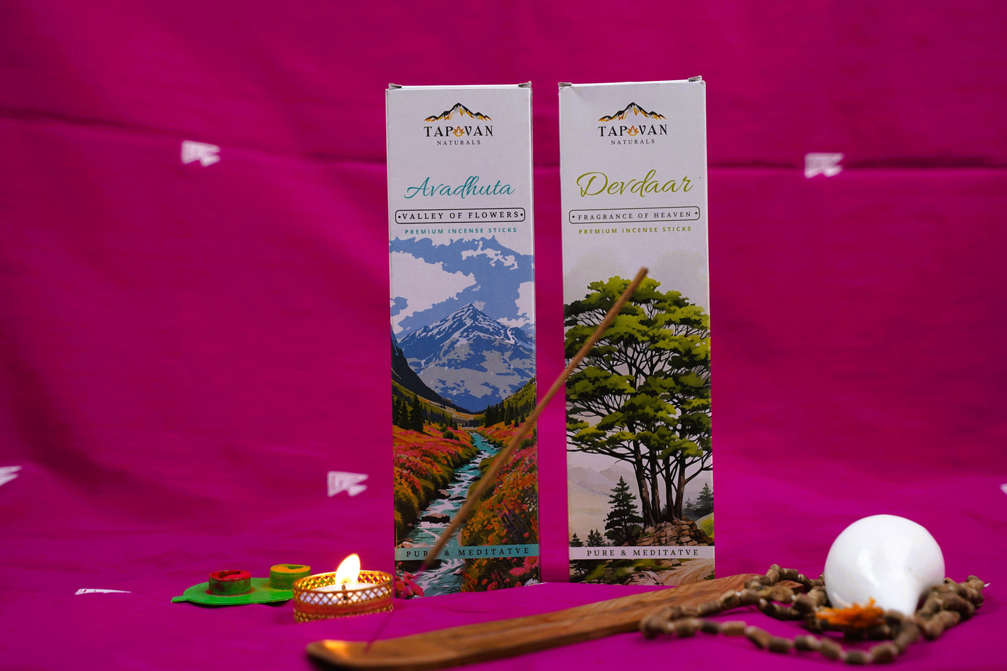 LUXURY FLORAL & CEDAR - VALLEY OF FLOWERS AND DEVDAAR  (80 Sticks, Pack of 2)