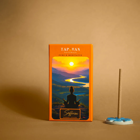Sacred Saffron Luxury  Bambooless Dhoop Sticks, Deep meditation and serene
