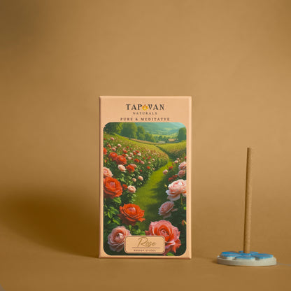 Blissful Rose Luxury  Bambooless Dhoop Sticks, Yoga and care