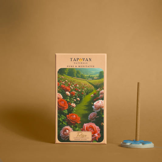Blissful Rose Luxury  Bambooless Dhoop Sticks, Yoga and care