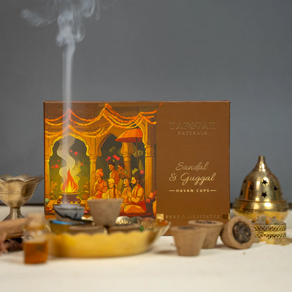 Sandal & Guggal Havan Cups,  Pure aroma and spirituality