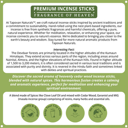 Luxury Cedar Incense Sticks
