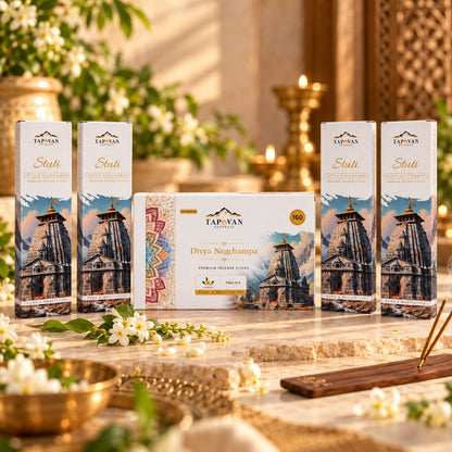 Nagchampa Incense Sticks Pack of 4 with Stick Stand