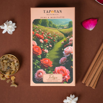 Natural Rose Bambooless Dhoop Agarbatti