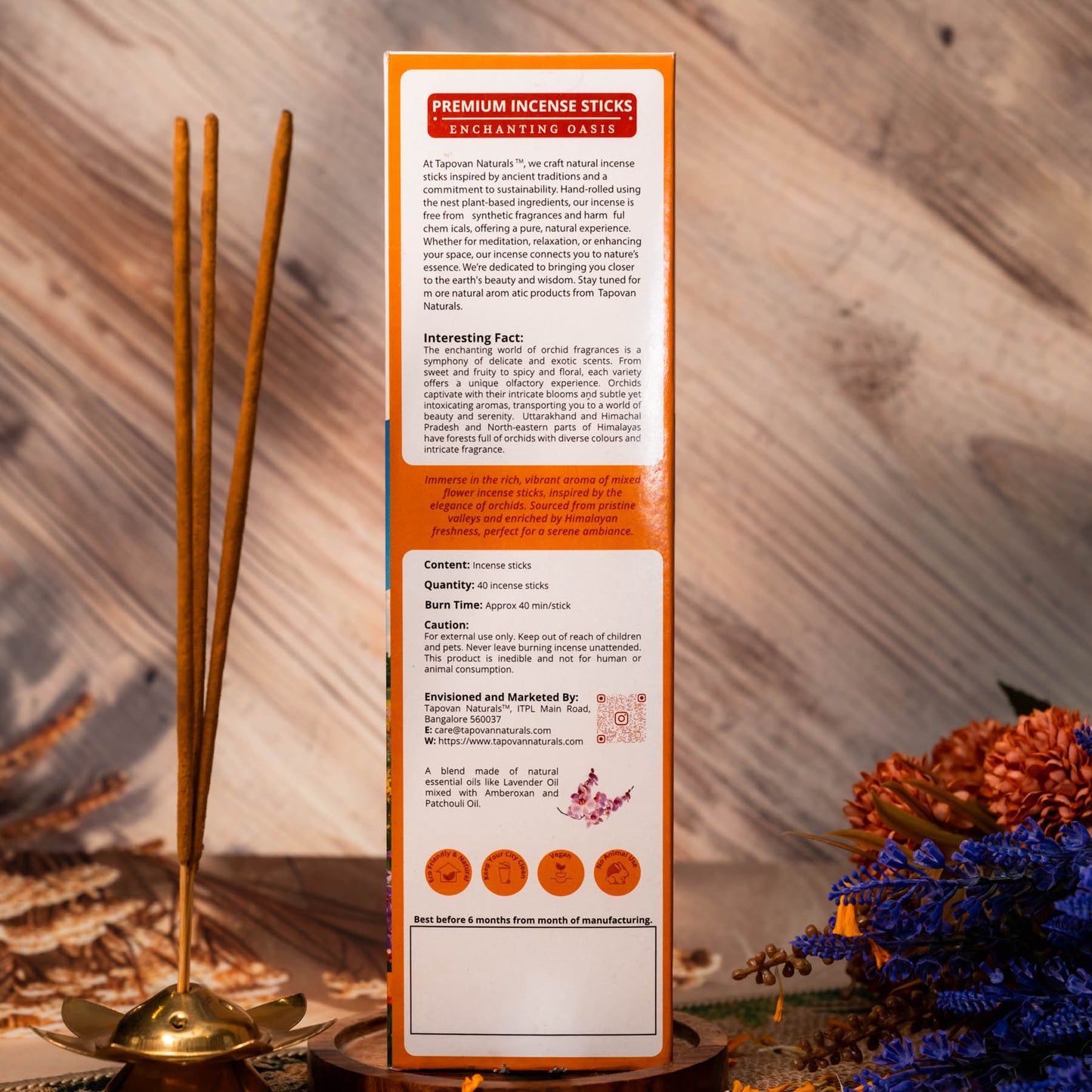 Premium floral incense sticks