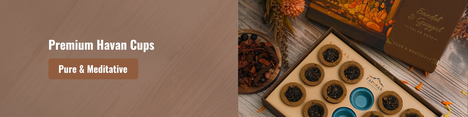 Natural Sambrani Havan Cups Banner