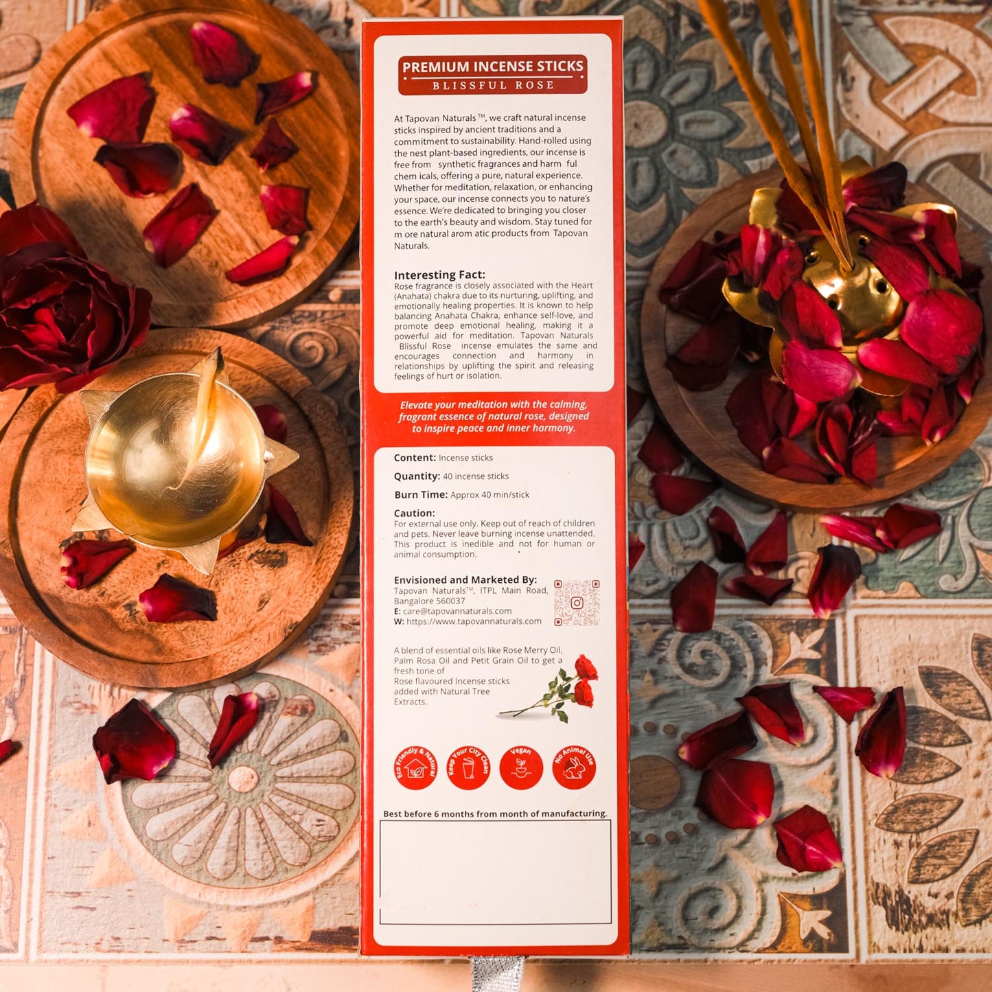 Rose Incense Sticks | Agarbatti - Anahata