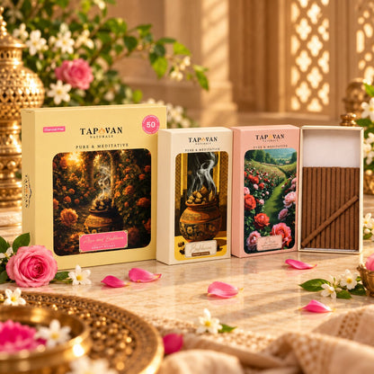 Rose & Bakhoor Bambooless Dhoop Sticks Pack