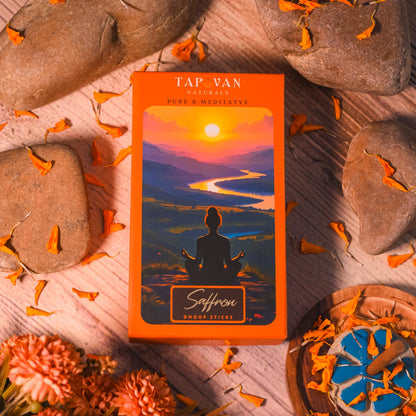 Sacred Saffron Bambooless Dhoop Sticks