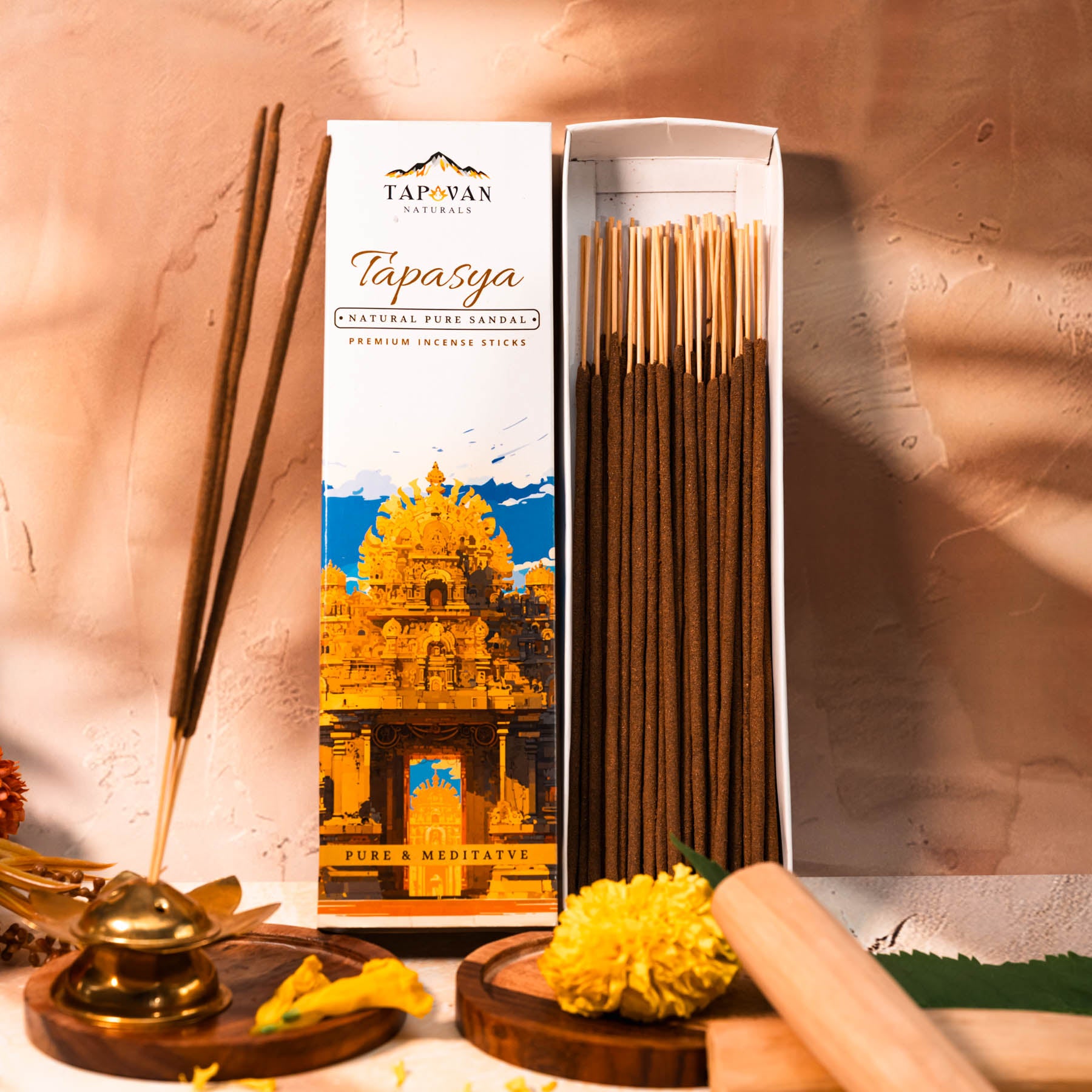 Sandalwood Incense sticks with Natural Musk Resin & Herbal Ingredients