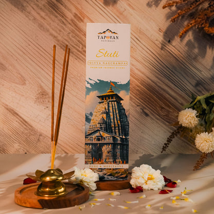 Sandalwood, Rose, Nagchampa and Sanctuary Musk Incense Sticks Pack