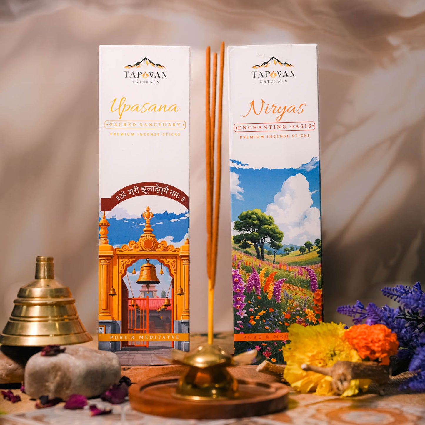 Oasis Flora and Sanctuary Musk Incense Sticks Pack