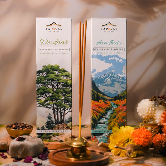 Valley of Flowers and Cedar Incense Sticks Pack