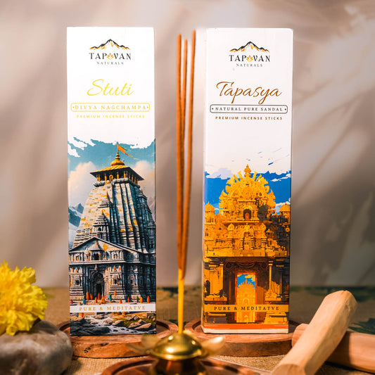 Sandalwood and Nagchampa Incense Sticks Pack