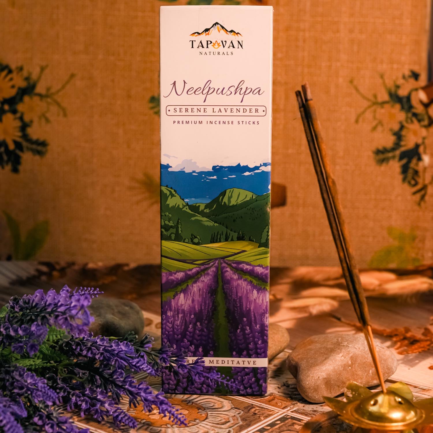 Charcoal Free Lavender Incense Sticks