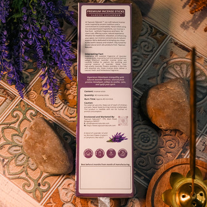 Charcoal Free Lavender Incense Sticks