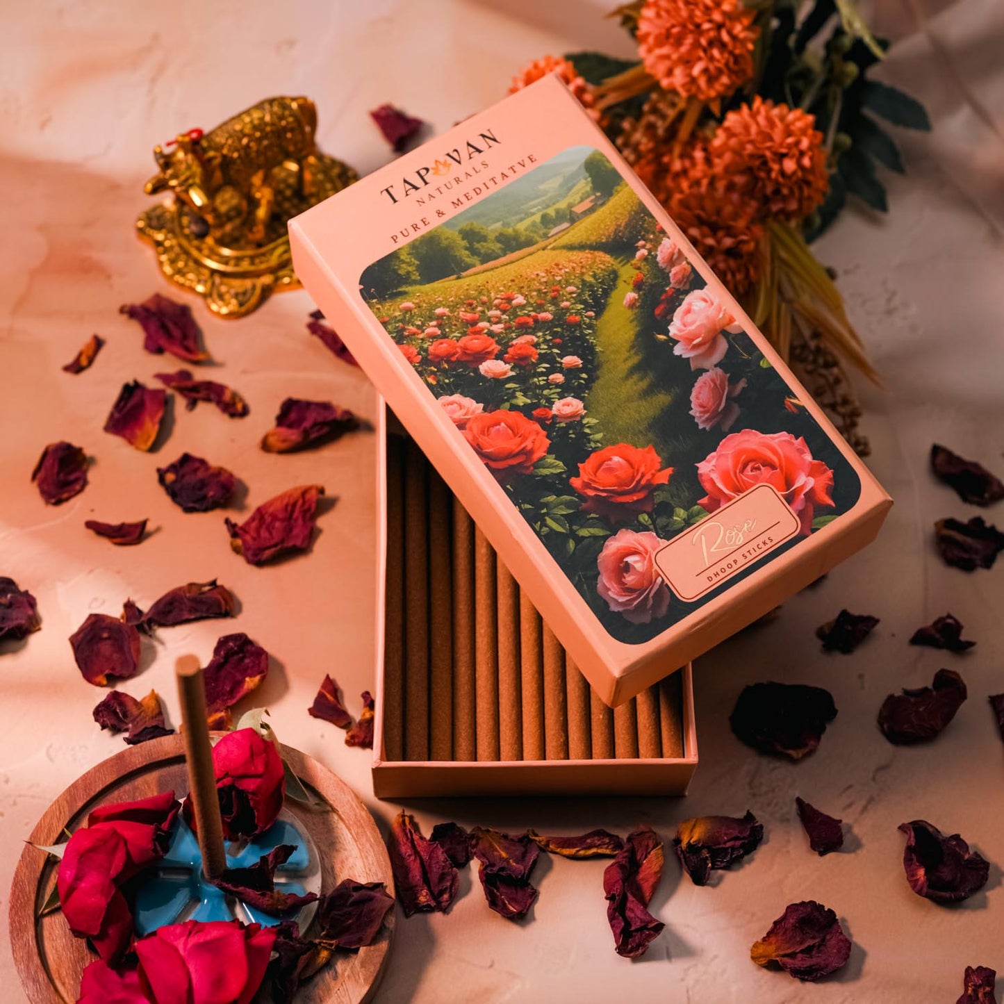 Natural Rose Dhoop Sticks
