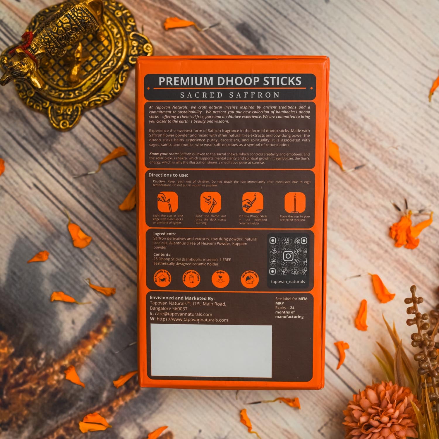Natural Saffron Dhoop Sticks