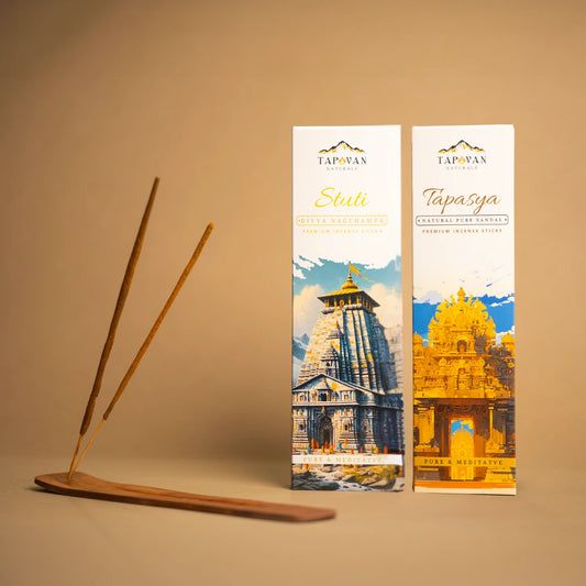 PREMIUM SANDAL & NAGCHAMPA COLLECTION (80 Sticks, Pack of 2) - PURE AROMATHERAPY